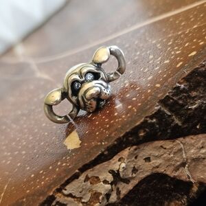 X By Trollbeads Dog, Double Silver Link